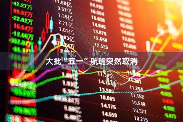 大批“五一”航班突然取消